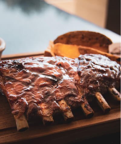 costillas de cerdo asadas